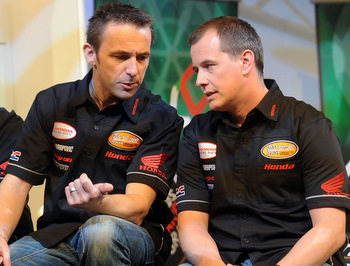 Steve Plater (left) and 14-times winner John McGuinness are among the stars returing to the Isle of Man TT (Stephen Davison)